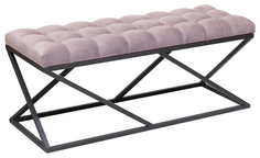 Банкетка-скамейка GreenWeen ZUMA 110х40х45 черный/dusty pink