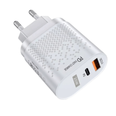 Сетевое зарядное устройство Type-C + USB PD 20W White Milliant Electronic