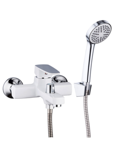 Смеситель для ванны 35к 32301R FRUD Белый+хром