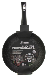 Сковорода универсальная Proffi Black Stone 28 см Черный PKT0162