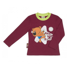 Футболка детская Lucky Child, бордовый, р. 68