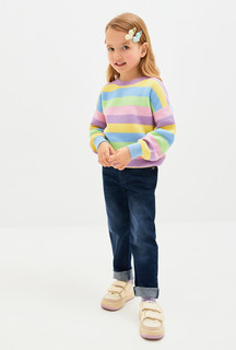 Джинсовые брюки для девочек Acoola 20220440041 цв.темно-синий р.110