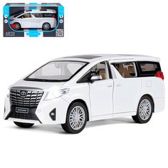 Машинка инерционная Автопанорама 1:29 Alphard, белый