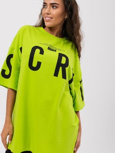 Футболка женская Little Secret 021064 зеленая oversize