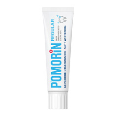 Зубная паста POMORIN Regular Soft Whitening бережное отбеливание 100 мл Поморин