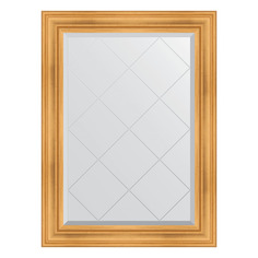 Зеркало с гравировкой в раме 79x107см Evoform BY 4202 травленое золото