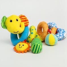Крошка Я мягкая, с погремушкой, Слоник