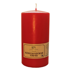 Свеча декоративная РСМ Классическая 7x15 см красная