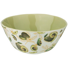 Салатник Bronco avocado 1400 мл 20x9,5 см зелёный 2 шт