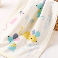 Полотенце детское Shandong Kingshore Textile Co Мышки, 52х28 см, E1018Wyellow