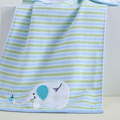 Полотенце детское Shandong Kingshore Textile Co Слоник, 30х60 см, T1065WHblue