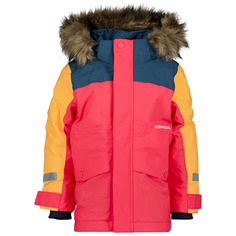 Парка детская Didriksons BJARVEN PARKA, розовый; желтый; синий, 110