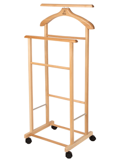 Вешалка костюмная на колесах Мебелик ВеРоНа Люкс светло-коричневый