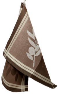 Полотенце для кухни Shandong Kingshore Textile Co, Олива 40х60 коричневый, TL6858