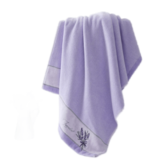 Полотенце банное Shandong Kingshore Textile Co Лаванда 75х135 фиолетовый ZX369H