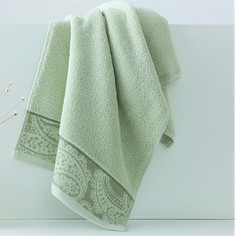 Полотенце банное Shandong Kingshore Textile Co Огурцы 72х135 зеленый GA3933