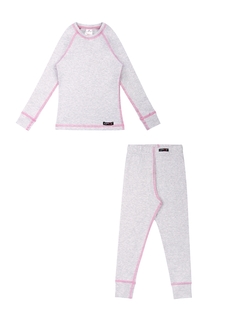 Термобелье детское комплект Lynxy 2ДНК3931850, серый; розовый, 104