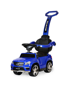 Детская каталка RIVERTOYS A888AA-M Mercedes-Benz, с родит. ручкой, звук, свет, синий