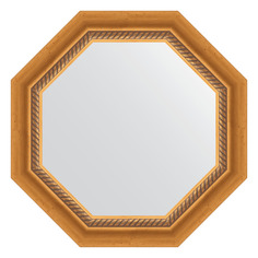 Зеркало в раме 53x53см Evoform BY 3751 состаренное золото с плетением