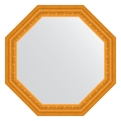 Зеркало в раме 75x75см Evoform BY 3765 сусальное золото