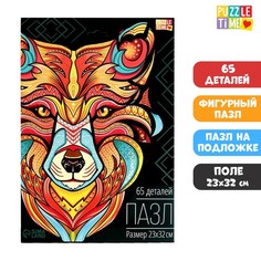 Фигурный пазл в рамке «Лиса» Puzzle Time
