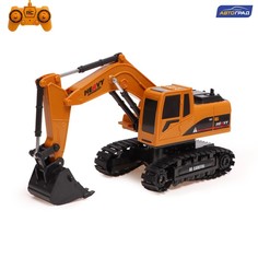 Экскаватор радиоуправляемый «Стройтехника», подвижный ковш, работает от аккумулятора Автоград