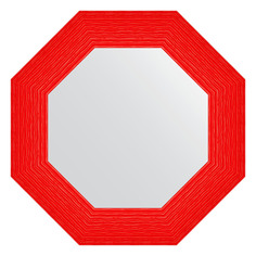 Зеркало в раме 57x57см Evoform BY 3883 красная волна