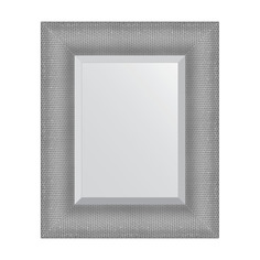 Зеркало в раме 47x57см Evoform BY 3933 серебряная кольчуга