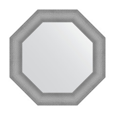 Зеркало в раме 67x67см Evoform BY 3878 серебряная кольчуга