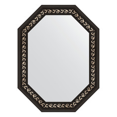 Зеркало в раме 64x84см Evoform BY 7139 черный ардеко
