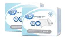 Пеленки iD Protect Expert одноразовые 60х90 см 2 упаковки по 30 шт.