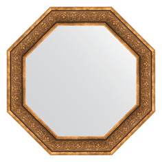 Зеркало в раме 79x79см Evoform BY 3840 вензель бронзовый
