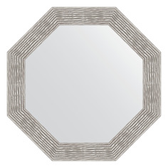 Зеркало в раме 77x77см Evoform BY 3810 волна хром