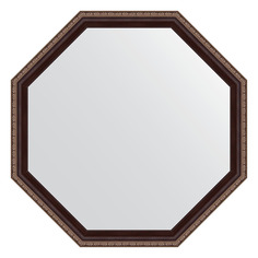 Зеркало в раме 69x69см Evoform BY 3867 махагон с орнаментом
