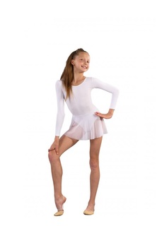 Купальник гимнастический детский Solo FD962, белый, 134