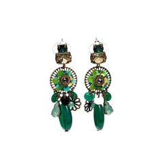 Серьги из бижутерного сплава с swarovski Moon Paris Mo-1902-102