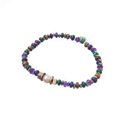 Браслет из бижутерного сплава с аметистом Moon Paris Mo-22.10-073