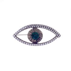 Брошь из бижутерного сплава с кристаллами Moon Paris Mo-22.10-057