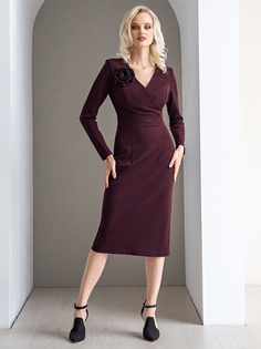 Платье женское Olivegrey Pl000119Z(sivera) фиолетовое 50 RU