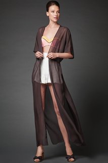 Платье женское Арт-Деко P-814 коричневое 48 RU