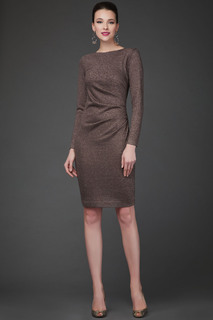 Платье женское Арт-Деко RP-269 коричневое 54 RU