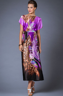 Платье женское Арт-Деко P-611 фиолетовое 46 RU