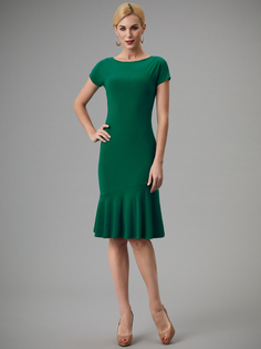 Платье женское Арт-Деко P-820 зеленое 56 RU