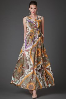 Платье женское Арт-Деко P-800 разноцветное 42 RU