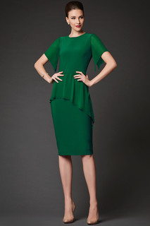Платье женское Арт-Деко RP-318 зеленое 44 RU