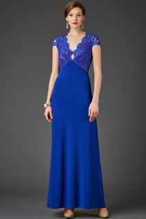 Платье женское Арт-Деко RP-295 синее 44 RU