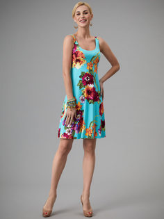 Платье женское Арт-Деко P-815 голубое 54 RU