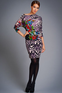 Платье женское Арт-Деко P-383 фиолетовое 46 RU
