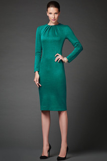 Платье женское Арт-Деко P-931 зеленое 50 RU