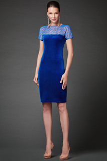 Платье женское Арт-Деко RP-316 синее 46 RU